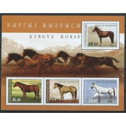 Kirgistan - Bl 53 2009r - Konie