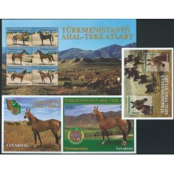 Turkmenistan - Bl 9 - 12 2001r - Konie