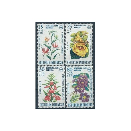 Indonezja - Nr 536 - 39 1966r - Kwiaty