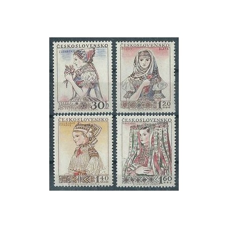 Czechosłowacja - Nr 994 - 97 1956r - Folklor