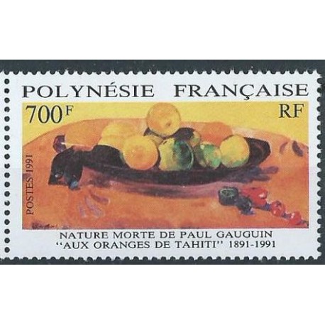 Polinezja Fr. - Nr 585 1991r - Owoce - Malarstwo - Gauguin
