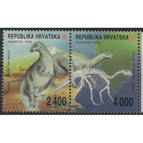 Chorwacja - Nr 268 - 69 1994r - Donozaury