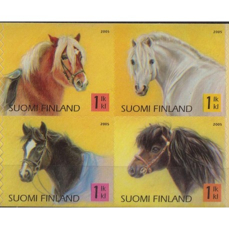 Finlandia - Nr 1751 - 54  MH 2005r - Konie