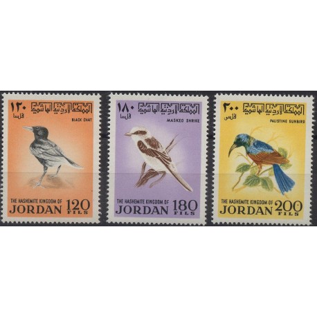 Jordania - Nr 790 - 92 1970r - Ptaki