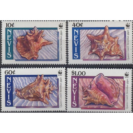 Nevis - Nr 523 - 26 1990r - WWF - Muszle