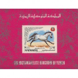 Yemen - Bl 159 B 1969r - Koń