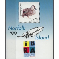 Norfolk - Bl 29 1999r - Ptaki