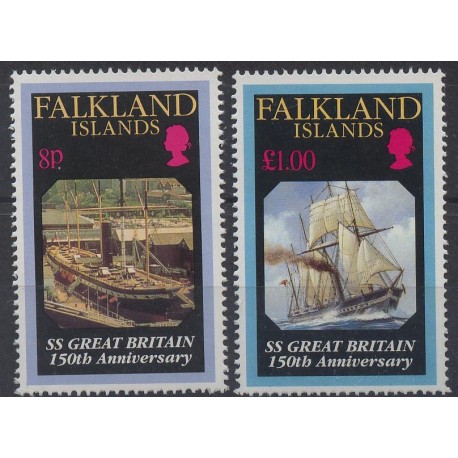 Falklandy - Nr 592 - 93 1993r - Marynistyka