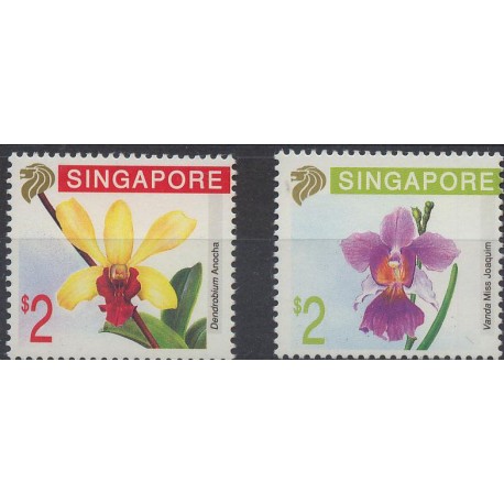 Singapur - Nr 627 - 28 1995r - Kwiaty