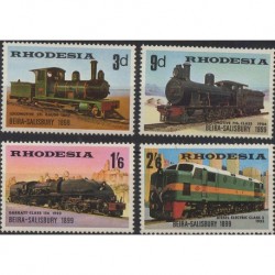 Rhodesia - Nr 080 - 83 1969r - Koleje