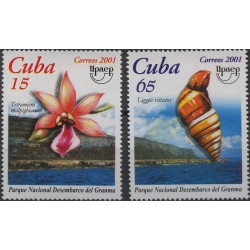Kuba - Nr 4378 - 79 2001r - Kwiat - Muszla