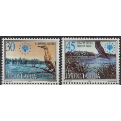 Jugosławia - Nr 3034 - 35 2001r - Ptaki