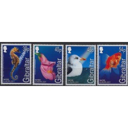 Gibraltar - Nr 962 - 65 2001r - CEPT - Ptak - Ryba