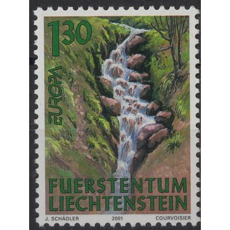 Liechtenstein - Nr 1255 2001r - CEPT - Krajobrazy