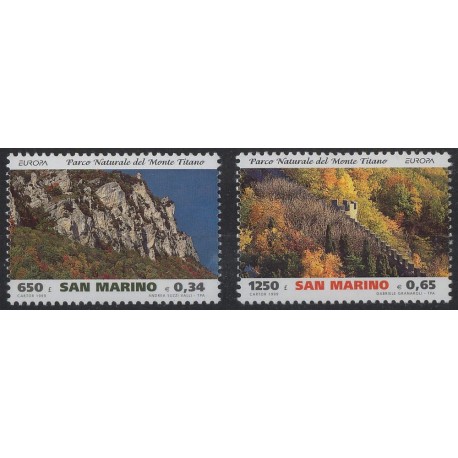 San Marino - Nr 1832 - 33 1999r -  CEPT - Krajobrazy
