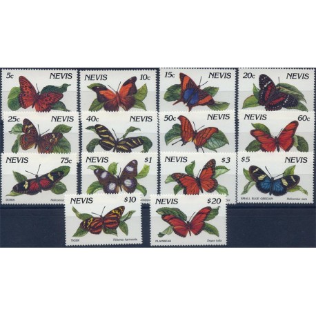 Nevis - Nr 572 - 85 I 1991r - Motyle