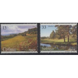 Serbia - Nr 170 - 71 2007r - Drzewa - Krajobraz