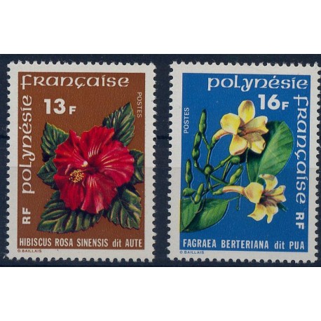 Polinezja Fr. - Nr 258 - 59 1978r - Kwiaty