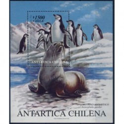 Chile - Bl 43 1999r - Ssaki morskie - Pingwiny