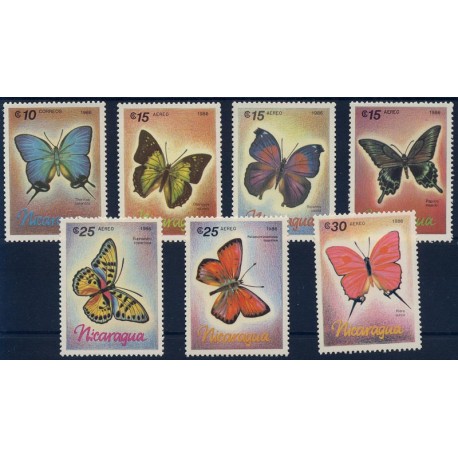 Nikaragua - Nr 2717 - 23 1986r - Motyle