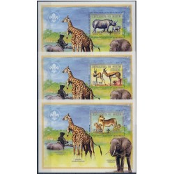 Gwinea - Nr 2474 - 76 A  1999r - Ssaki