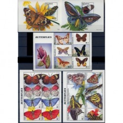 Malediwy - Nr 2653 - 70 Bl 367 - 68 1996r - Motyle